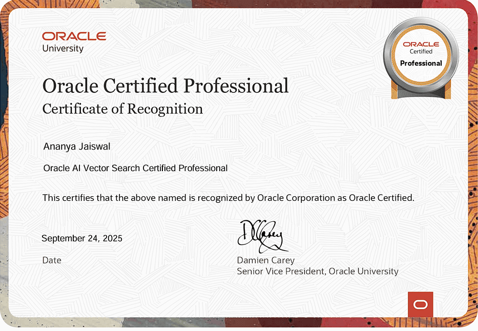 Oracle AI Vector Search